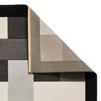 Modern Brooklyn Rug BRK04 Black Grey