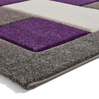 Modern Brooklyn Rug BRK04 Grey Purple