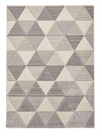 Geometric Brooklyn Rug BRK15 Grey Beige