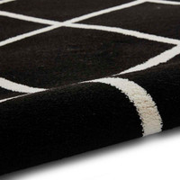 Geometric Rug Brooklyn BRK35 Black White