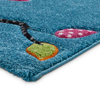 Large Kids Owl Rug in Blue