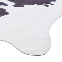Faux Cow Print Black White