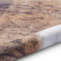 Faux Cow Print Brown White