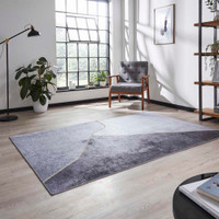 Printed Force Rug K7279 Grey Gold