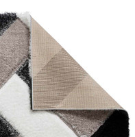 Silky Rug Black White Olympia 2239