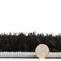 Silky Rug Black White Olympia 2239