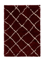 Scandi Berber Rug Red Cream G257