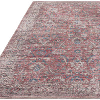 Red Blue Persian Washable Rug Kaya Mona KY10