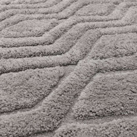 Harrison 3D Shag Rug Silver