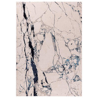 Aurora AU22 Quake Rug Cream Electric Blue