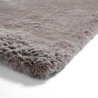Thick Fluffy Rug Super Teddy Grey 60x120cm