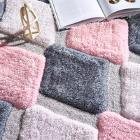 Origins 3D GEO Shaggy Blush Rug