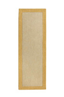 Origins Borders Ochre Plain Wool Rug