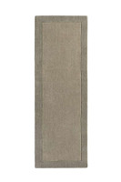 Origins Borders Taupe Plain Wool Rug