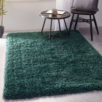Origins Chicago Forest Green Thick Shaggy Rug