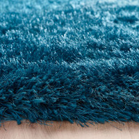 Origins Extravagance Teal Thick Shaggy Rug