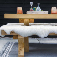 Origins Genuine Sheepskin Natural White Rug