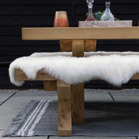 Origins Genuine Sheepskin Natural White Rug
