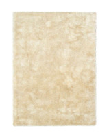 Origins Glamour Shimmer Champagne Ridged Shaggy Rug