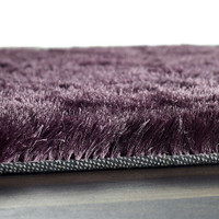 Origins Glamour Shimmer Mauve Ridged Shaggy Rug