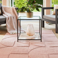 Origins Penny Blush Plain Carved Rug