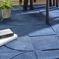 Origins Penny Infinity Plain Carved Rug