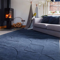 Origins Penny Infinity Plain Carved Rug