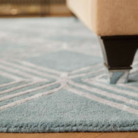 Origins Vienna Blue Diamond Trelis Rug