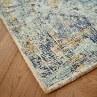 Origins Vogue Blue Ochre Faded Heritage Rug