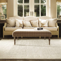 Rug Guru Fusion Ivory Wool Weave Rug