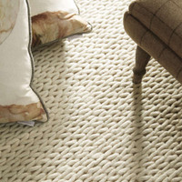 Rug Guru Fusion Ivory Wool Weave Rug