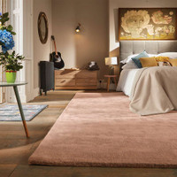 Rug Guru Hush Blush Plain Rug