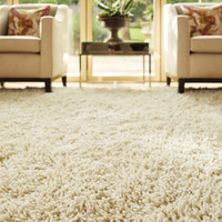 Rug Guru Imperial Ivory Shaggy Wool Rug