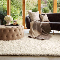 Rug Guru Maine Ivory Chunky Soft Wool Rug