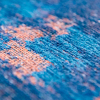 Venetian Dust Sunset Blue 9211 Indoor Outdoor Washable Eco Rug