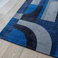 Weimar Blue 9207 Nuance Module Rug