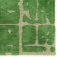 Structures Baobab Perriers Green 9202 Indoor Outdoor Washable Eco Rug