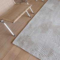 Meditation Coral Oyster White 9228 Indoor Outdoor Washable Eco Rug