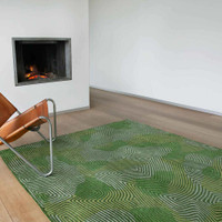 Tropical Green 9231 Meditation Coral Rug