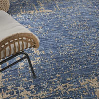 Luna Rug LUN01 Dark Blue Mocha Abstract