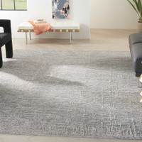 Luna Rug LUN01 Grey Silver Abstract