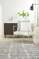 Luna Rug LUN01 Grey Silver Abstract