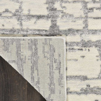 Luna Rug LUN02 Ivory Grey Abstract
