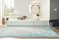 Prismatic PRS22 Sea Mist Blue Wool Rug