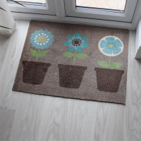 Flower Pots Washable Doormat