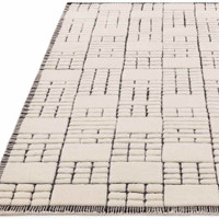 Empire New Zealand Wool Rug Cream Black