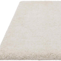 Barnaby Soft Shaggy Rug Plain Off White