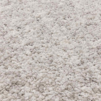 Barnaby Soft Shaggy Rug Plain Silver