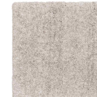 Barnaby Soft Shaggy Rug Plain Silver