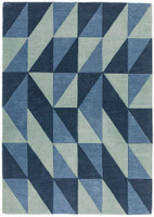 Reef Rug RF04 Flag Blue Wool 200x290cm size